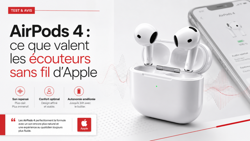 Airpods 4 : ce que valent les écouteurs sans fil d'apple AirPods 4