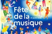 Affiche officielle de la Fête de la musique 2026, illustration de Maguelone du Fou
