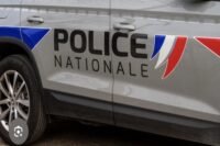 Voiture de police nationale lors d'une opération de recherche dans le Gard
