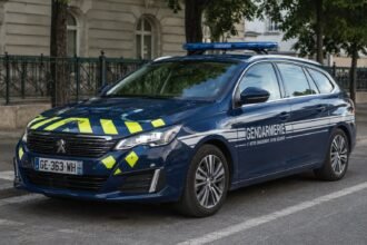Véhicule de gendarmerie déployé en Haute-Savoie