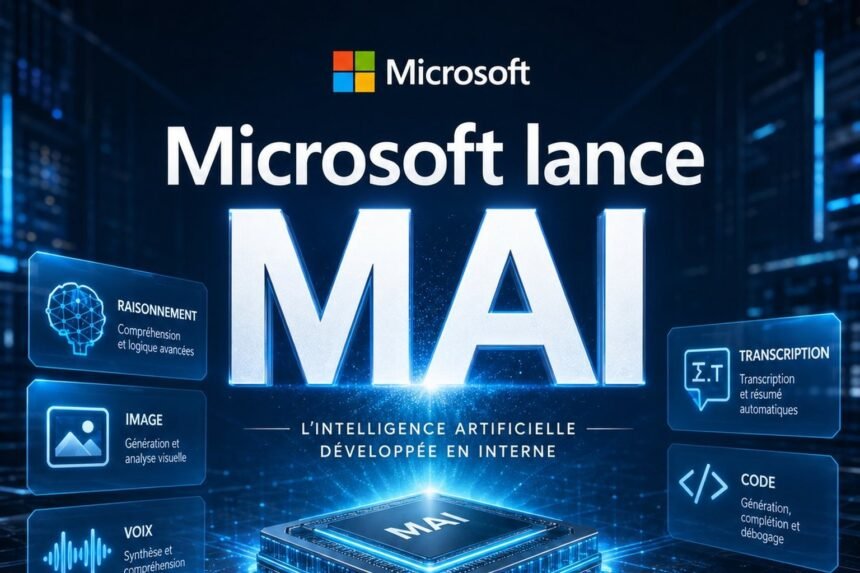 Microsoft lance mai, sa famille de sept modèles ia développés en interne Microsoft lance MAI, sa famille de modèles d'intelligence artificielle