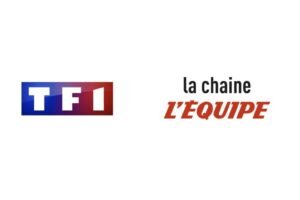 Logos TF1 et la chaîne L'Équipe — partenariat Téléfoot