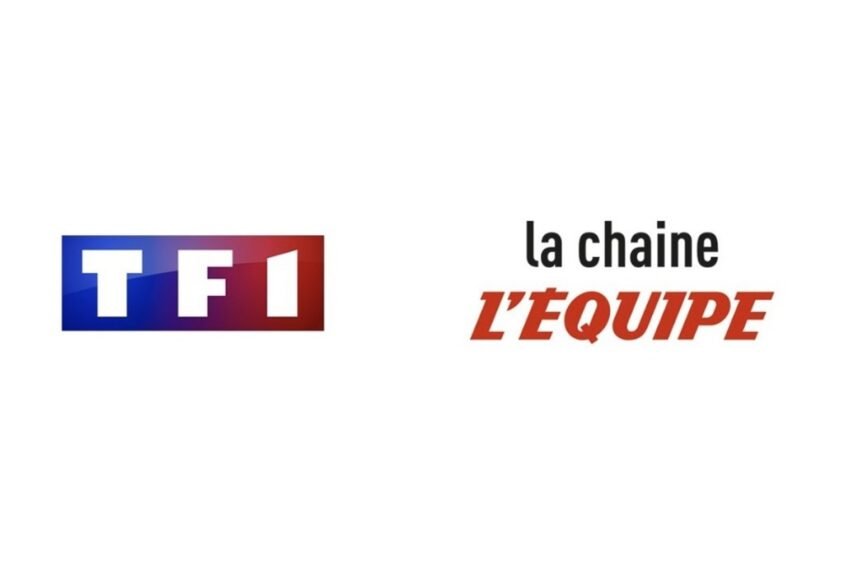 Tf1 et la chaîne l'équipe s'associent pour un nouveau magazine téléfoot dès septembre Logos TF1 et la chaîne L'Équipe — partenariat Téléfoot