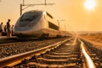 Un rail dilaté par la canicule perturbe les tgv du sud-ouest, jusqu'à 1h50 de retard TGV immobilisé sous une chaleur écrasante en pleine canicule, rails chauffés par le soleil