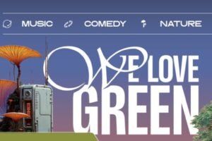We Love Green 2026 — affiche officielle du festival au Bois de Vincennes