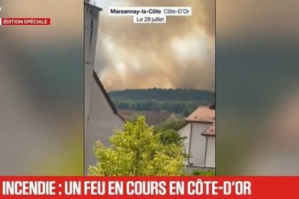 Incendie en Côte-d’Or : 101 pompiers mobilisés