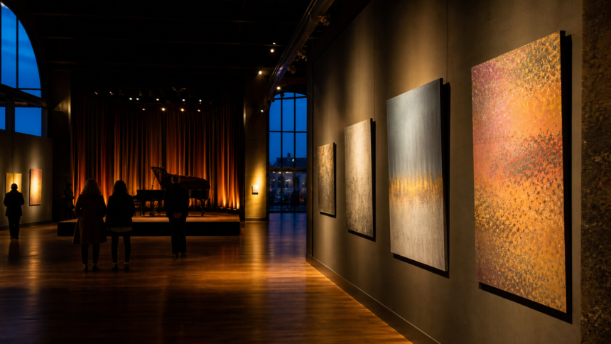 Agenda culturel à paris : expositions, concerts et spectacles du 13 au 19 juillet 2026 Illustration d’un agenda culturel parisien avec galerie, piano et visiteurs