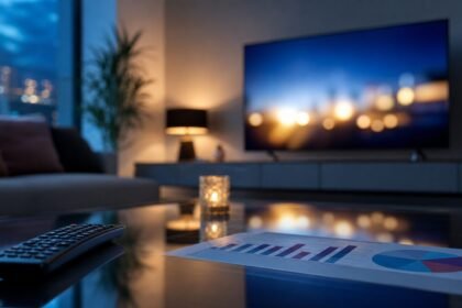 Salon avec télévision et graphique d’audience pour les audiences TV du 11 juillet 2026