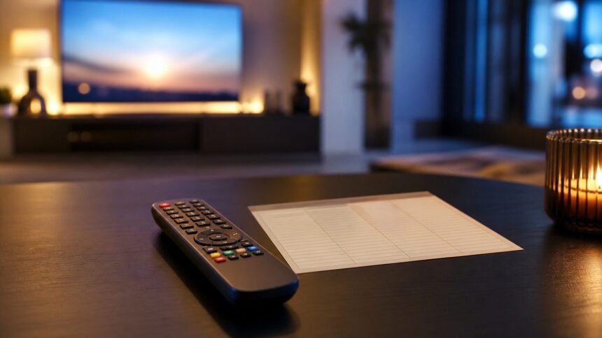 Programme tv ce soir, dimanche 12 juillet : inestimable, capital et la nuit nous appartient Télécommande et grille de programme devant un téléviseur allumé en soirée