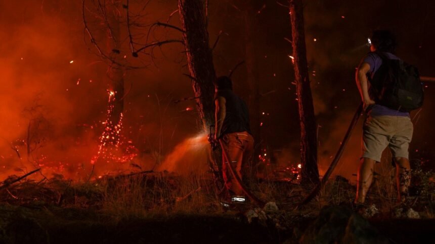 Luglon : le feu franchit les 1 300 hectares, deux pompiers blessés Luglon : le feu franchit les 1 300 hectares, deux pompiers blessés