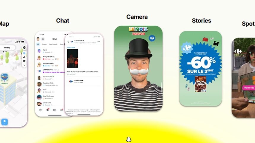 Carrefour investit 5 espaces publicitaires de Snapchat pour son Mois Monopoly