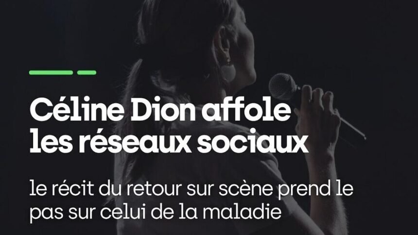 Céline Dion : 133 000 mentions en 30 jours avant son retour en concert