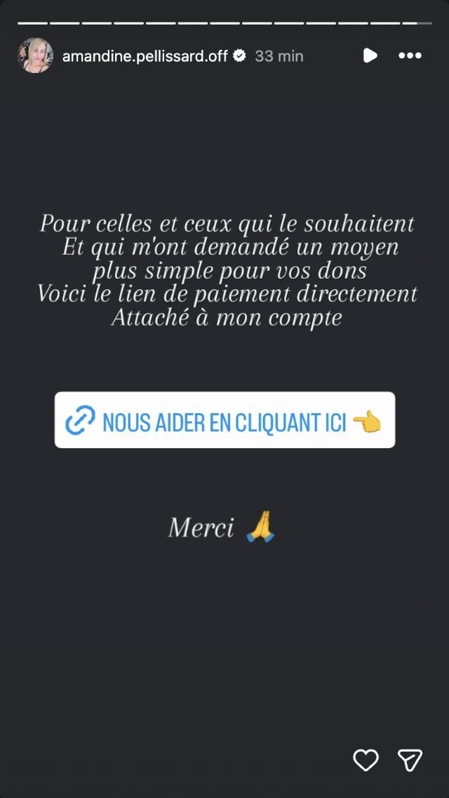 Amandine pellissard demande l'aide de ses abonnés, et sa méthode surprend Amandine Pellissard propose un lien de paiement Revolut en story Instagram