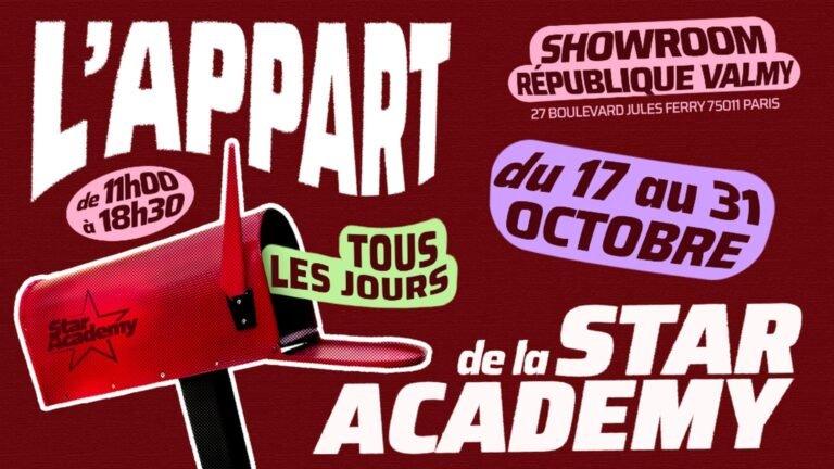 Appart de la star academy : le pop-up gratuit revient à paris du 17 au 31 octobre séries TF1
