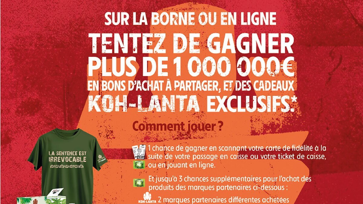 Intermarché lance un jeu Koh-Lanta dans plus de 2 000 magasins
