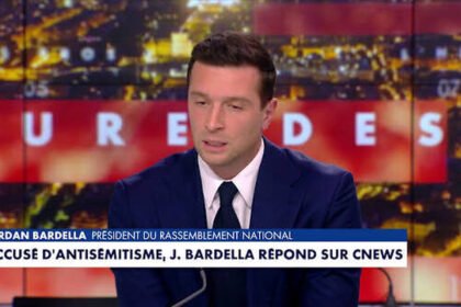 Jordan Bardella dénonce un « assassinat politique » face à Mediapart