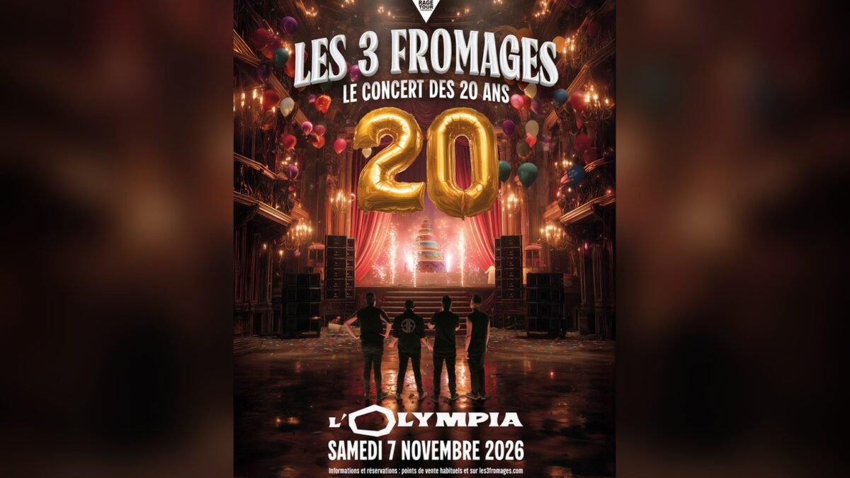 Les 3 Fromages à l'Olympia le 7 novembre pour leurs 20 ans, avec Magoyond