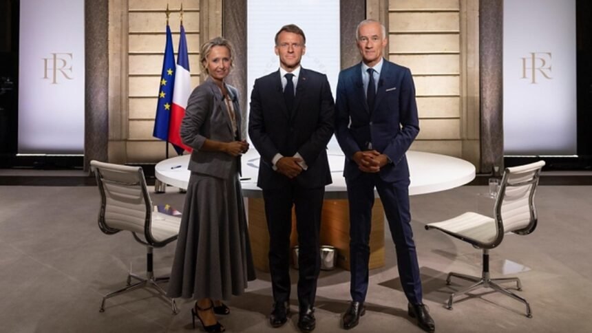Audience : l'interview de macron a capté 47,6 % du public sur tf1 et france 2 Audience : l'interview de Macron a capté 47,6 % du public sur TF1 et France 2