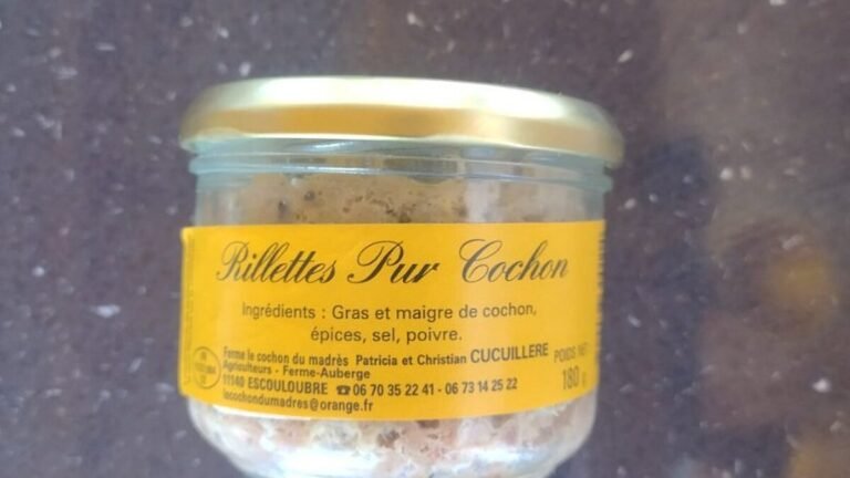 Rappel conso : rillette pur cochon Le Cochon Du Madres, risque de botulisme