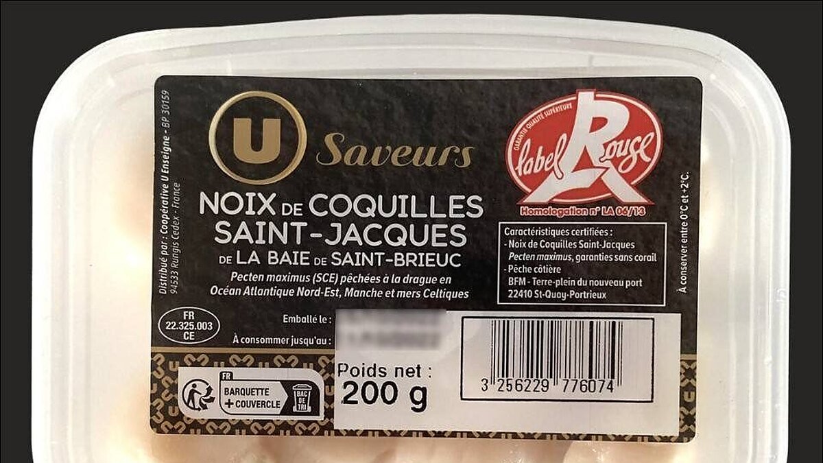 Rappel conso : noix de Saint-Jacques U Saveurs, risque de listeria, magasins U