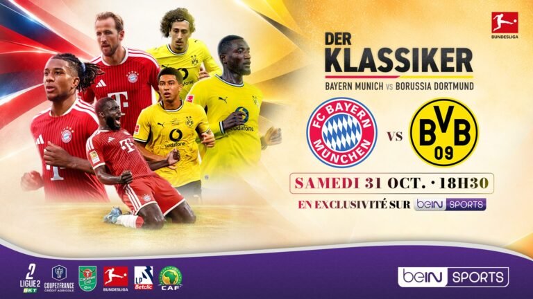 Bayern-Dortmund : le Klassiker sur beIN SPORTS 2 samedi 31 octobre à 18h30