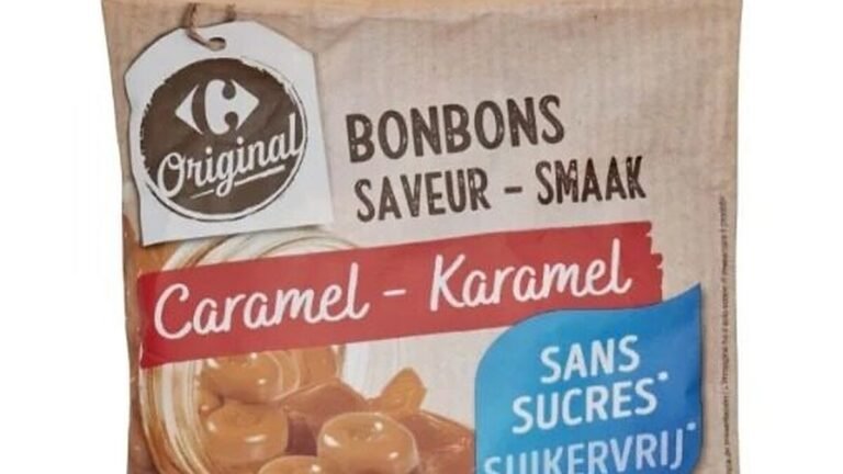 Rappel conso : bonbons caramel sans sucres Carrefour Original, sulfites non déclarés