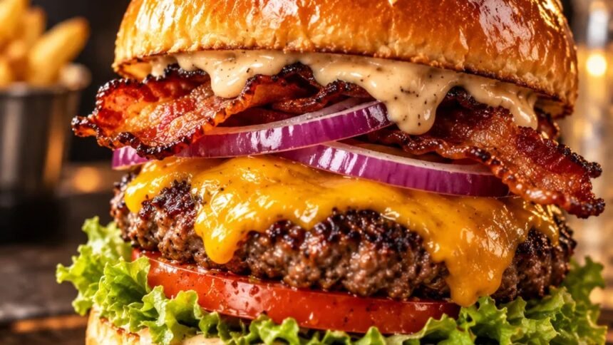 Gibert jeune : un manhattn’s burgers ouvre place saint-michel Burger Manhattn’s Burgers, enseigne qui remplace Gibert Jeune place Saint-Michel