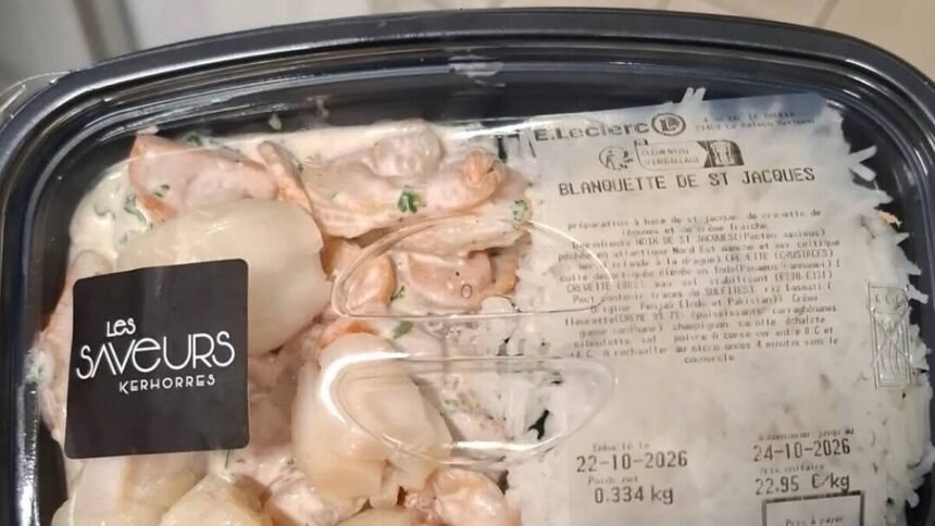 Rappel conso : Blanquette st jacques Sk, listeria chez E. Leclerc Le Relecq-Kerhuon