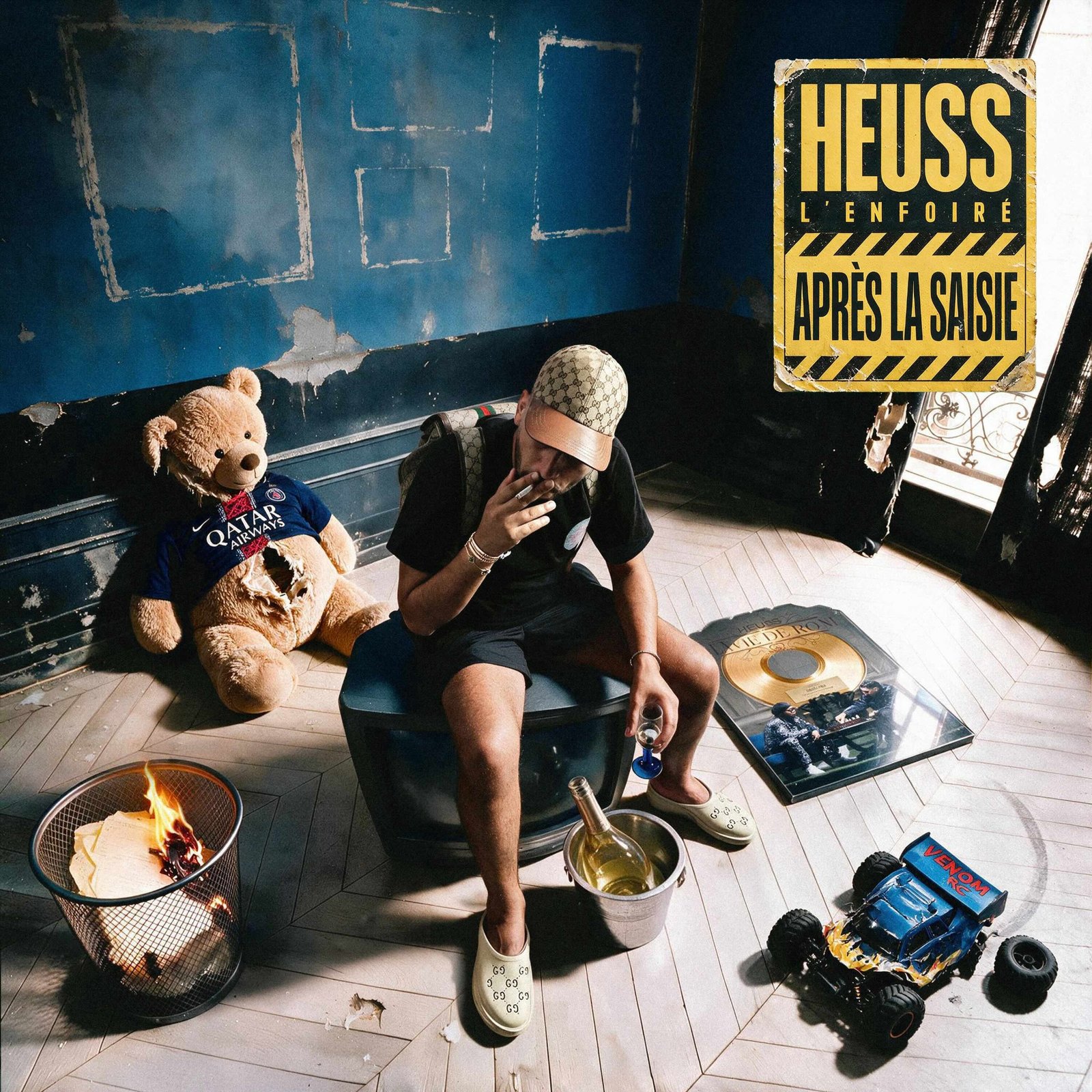 Heuss l’enfoiré sortira « après la saisie » le 16 octobre Pochette de l’album Après la saisie de Heuss l’Enfoiré