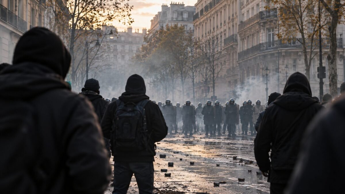 Manifestation à Paris : les CRS chargent et tirent des lacrymogènes à Charenton