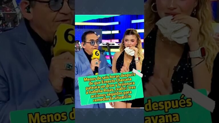 Ernesto Chavana frappe un drone en direct et blesse une mannequin au Mexique