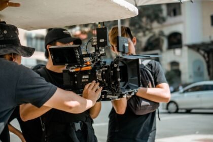 Caméra de cinéma sur un tournage