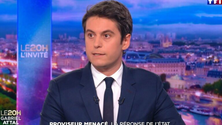 Gabriel attal fait de l'école sa priorité dans route nationale sur tf1 Gabriel Attal fait de l'école sa priorité dans Route nationale sur TF1