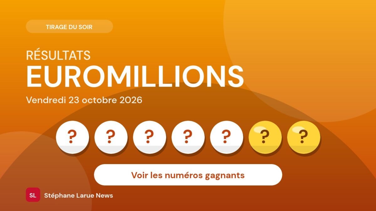 Résultats du EuroMillions du vendredi 23 octobre
