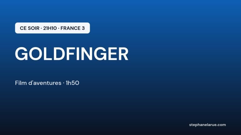 « goldfinger » ce soir sur france 3 : james bond contre goldfinger avec sean connery Goldfinger ce soir sur France 3