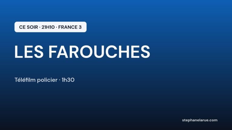 «Les farouches» ce soir sur France 3 : deux policiers rivaux face à l’amour de leurs enfants