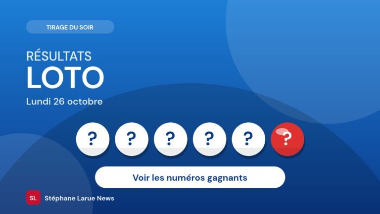 Loto du lundi 26 octobre : les numéros gagnants de ce soir
