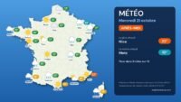 Météo du mercredi 21 octobre : 22 °c à nice, pluie et vent sur l'ouest et l'est Carte météo de la France du mercredi 21 octobre, l’après-midi