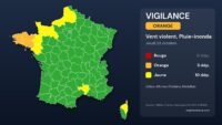 Carte des vigilances météo du jeudi 22 octobre